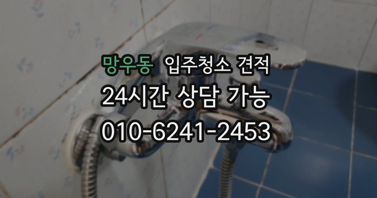 망우동 입주청소 견적