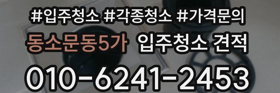 동소문동5가 입주청소 견적