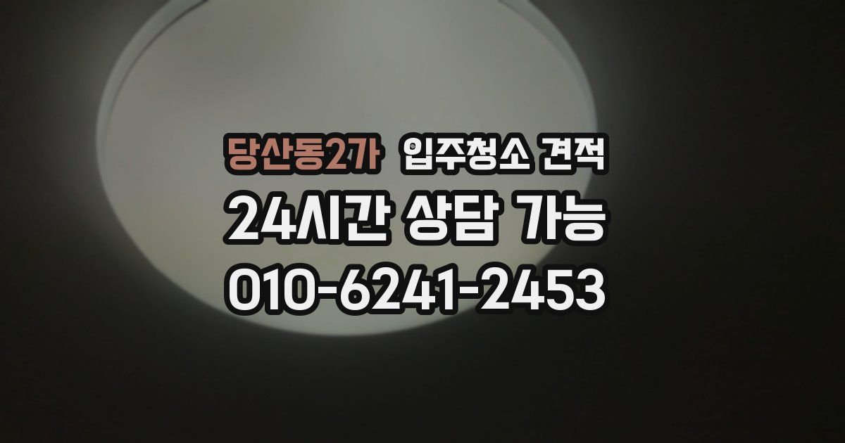 당산동2가 입주청소 견적