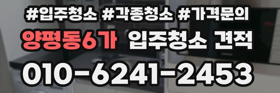 양평동6가 입주청소 견적