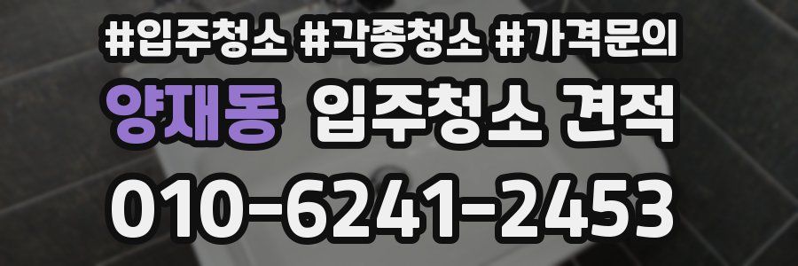 양재동 입주청소 견적