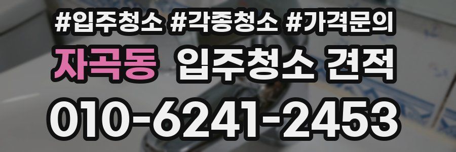 자곡동 입주청소 견적