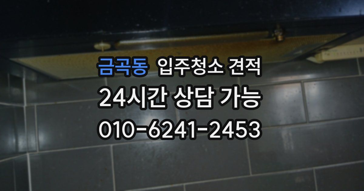 금곡동 입주청소 견적