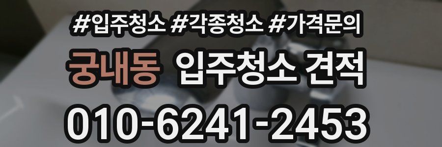 궁내동 입주청소 견적