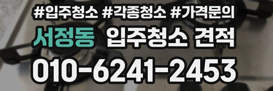 서정동 입주청소 견적