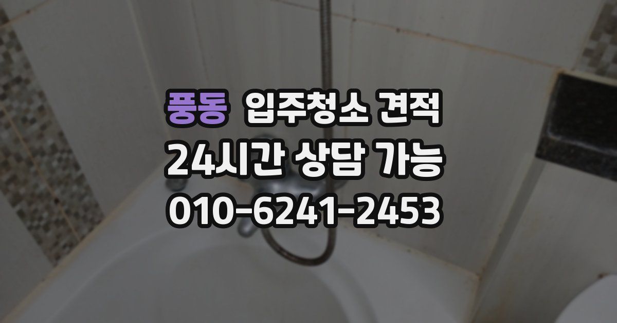 풍동 입주청소 견적