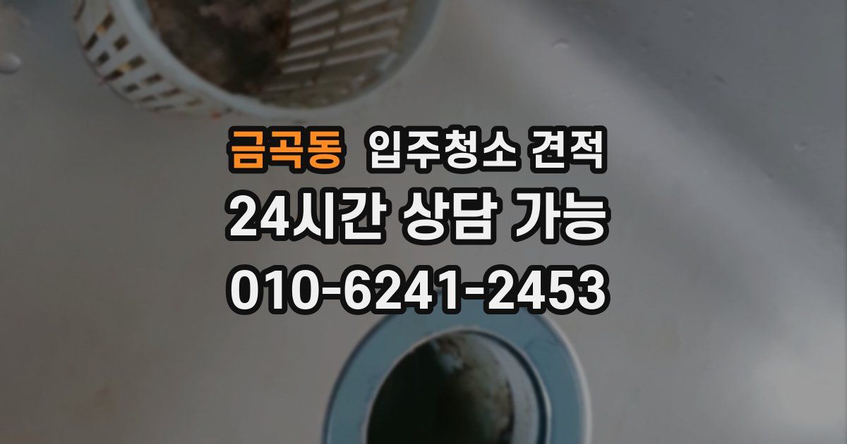 금곡동 입주청소 견적