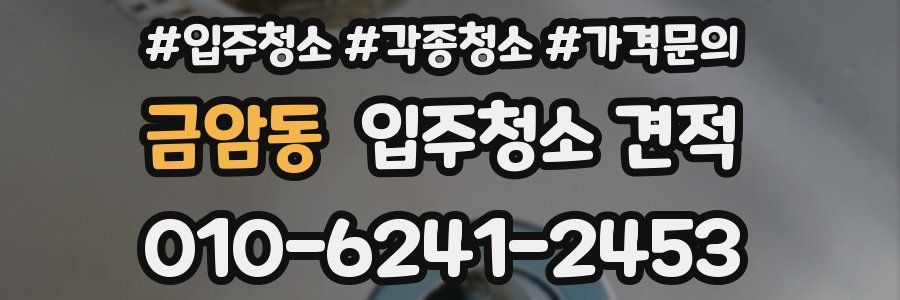 금암동 입주청소 견적