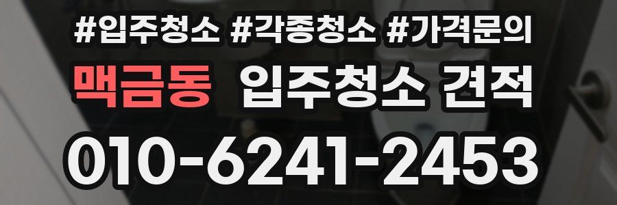 맥금동 입주청소 견적