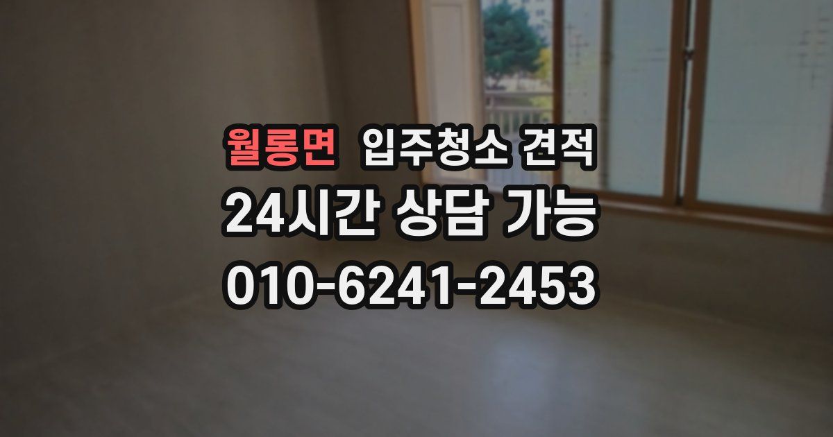 월롱면 입주청소 견적
