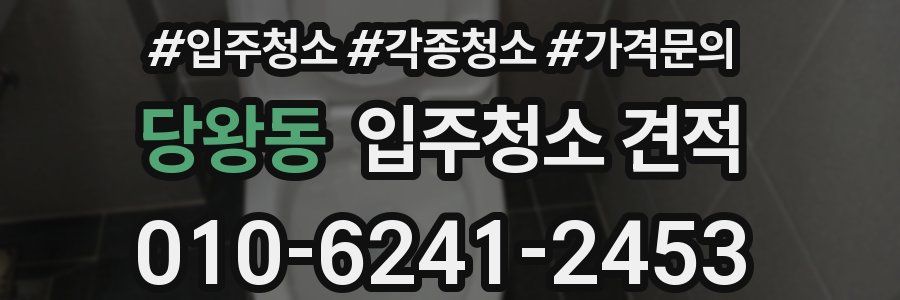 당왕동 입주청소 견적
