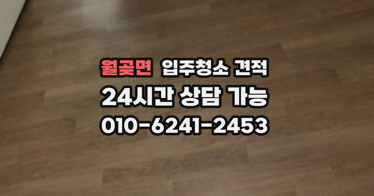 월곶면 입주청소 견적