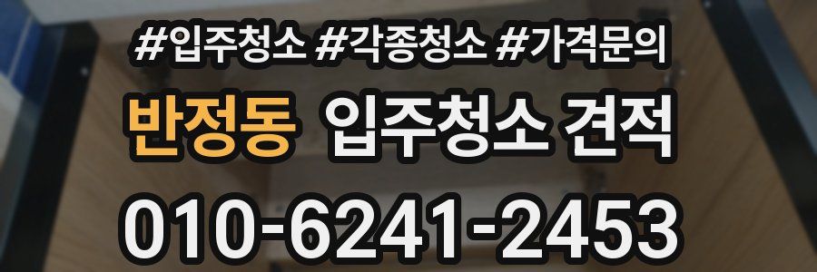 반정동 입주청소 견적