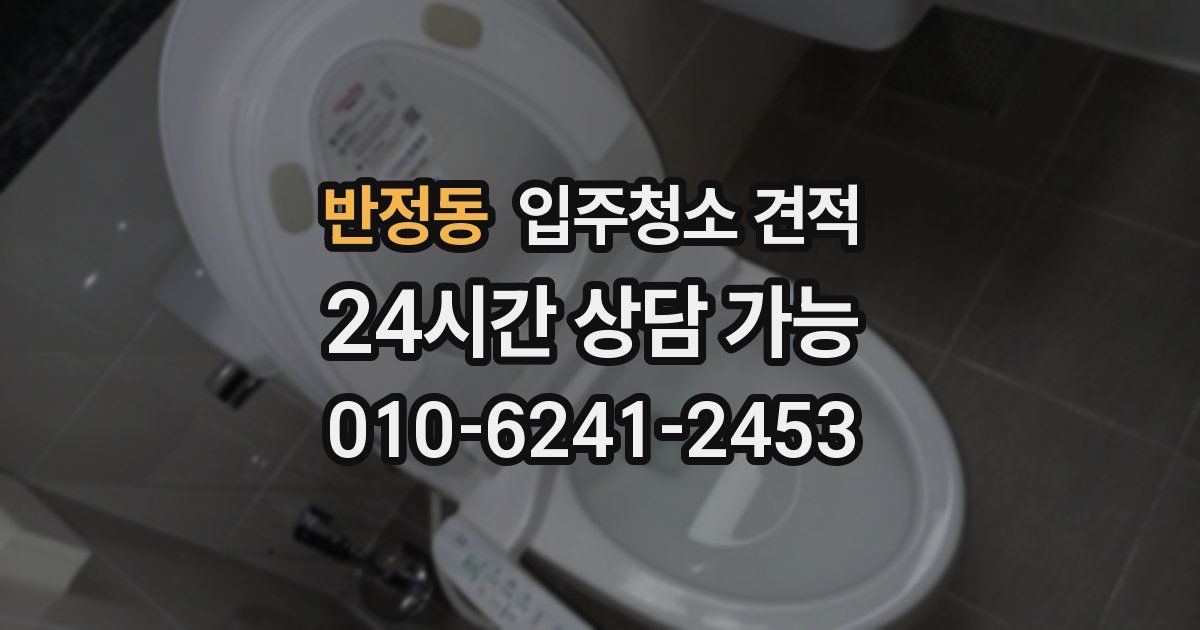 반정동 입주청소 견적