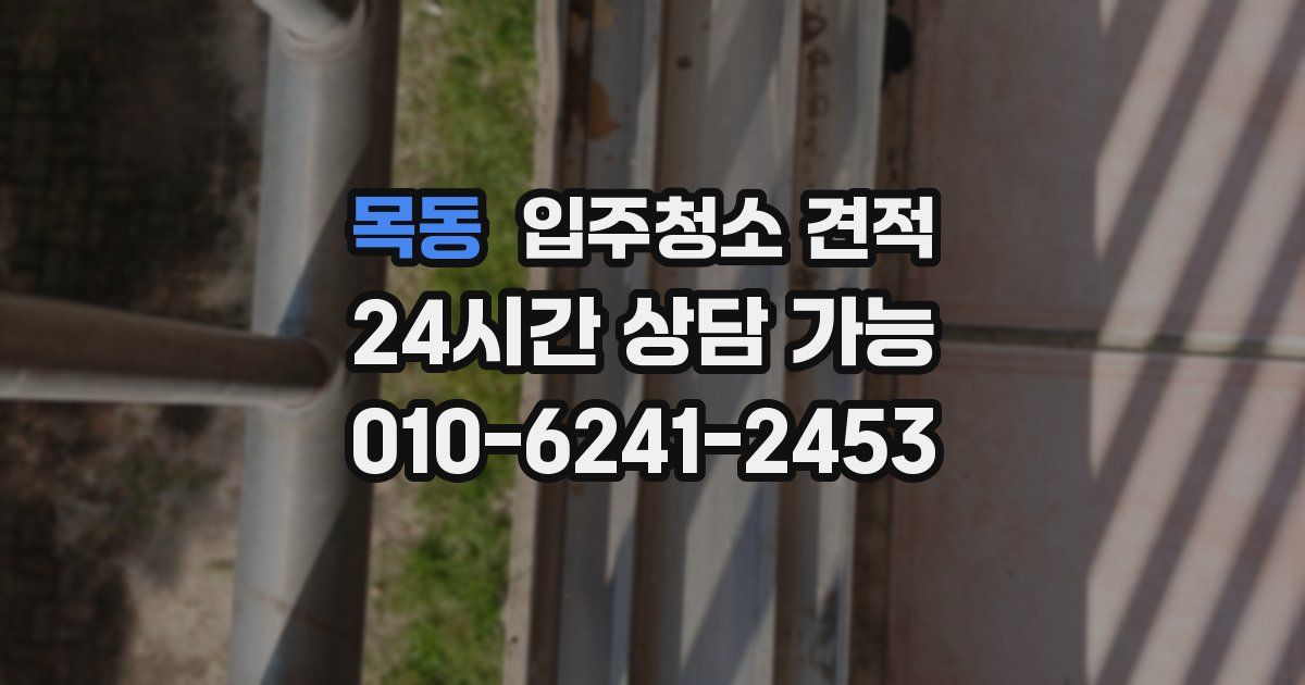 목동 입주청소 견적