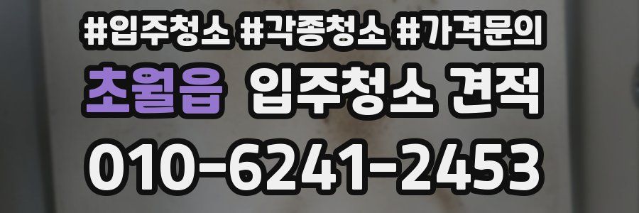 초월읍 입주청소 견적