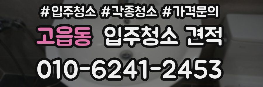 고읍동 입주청소 견적