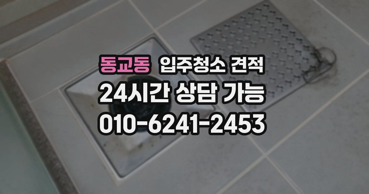 동교동 입주청소 견적
