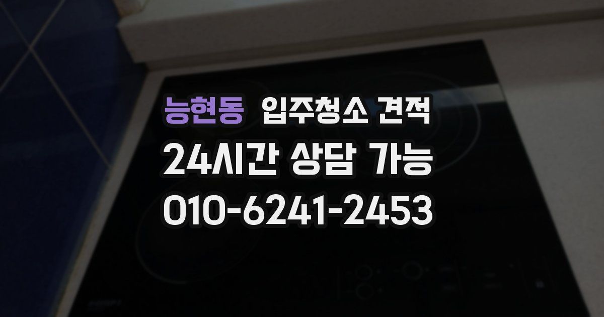 능현동 입주청소 견적