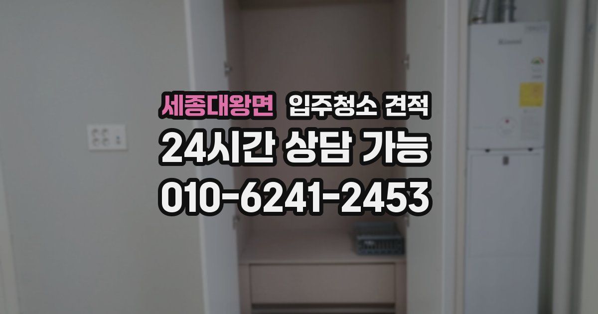 세종대왕면 입주청소 견적