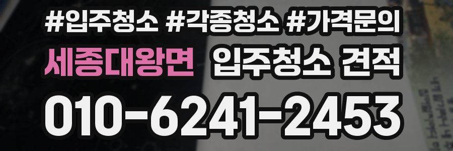 세종대왕면 입주청소 견적
