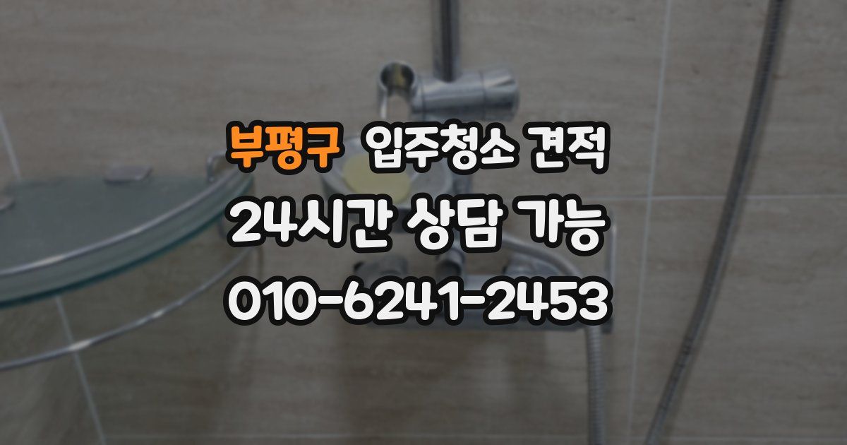 부평구 입주청소 견적