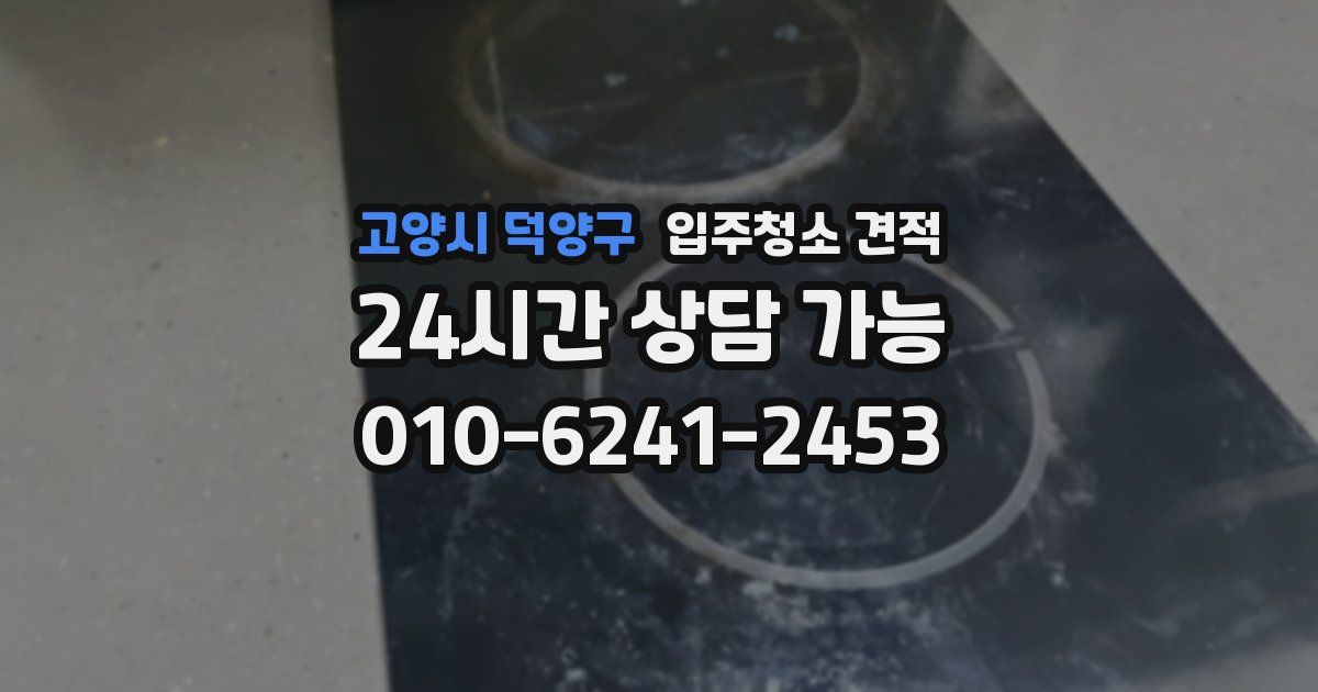 고양시 덕양구 입주청소 견적