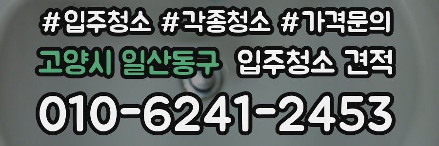 고양시 일산동구 입주청소 견적