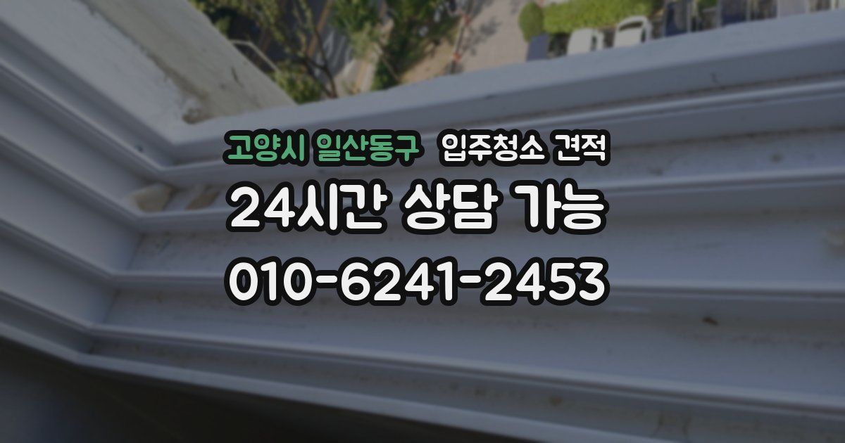 고양시 일산동구 입주청소 견적