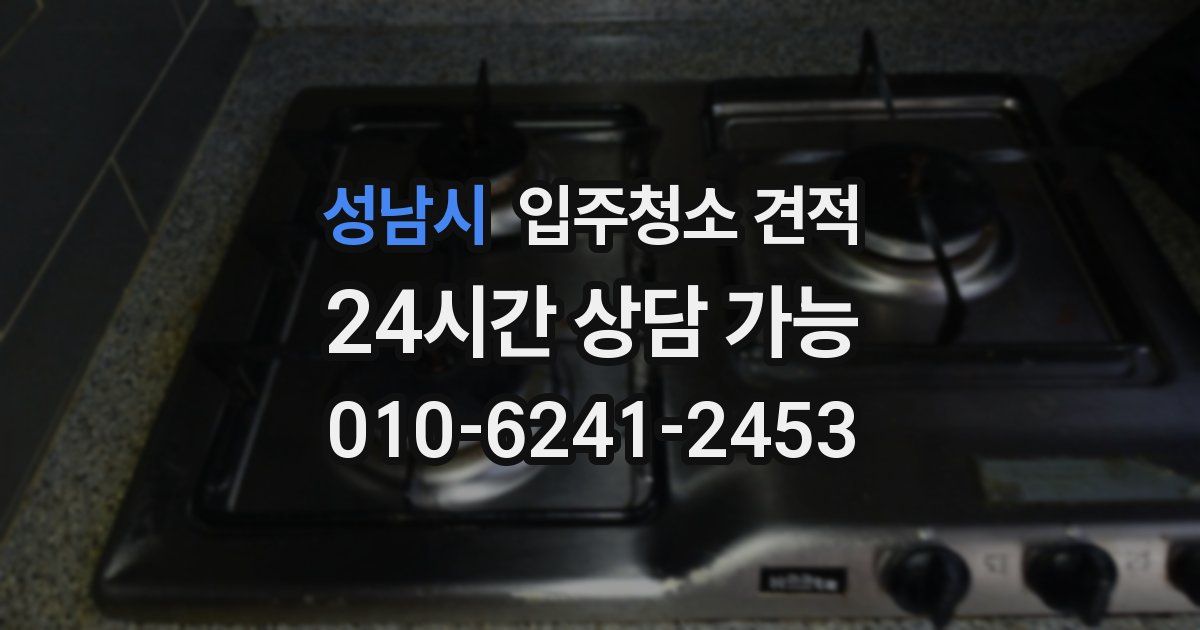 성남시 입주청소 견적
