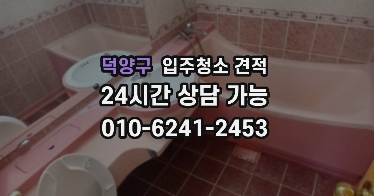 덕양구 입주청소 견적