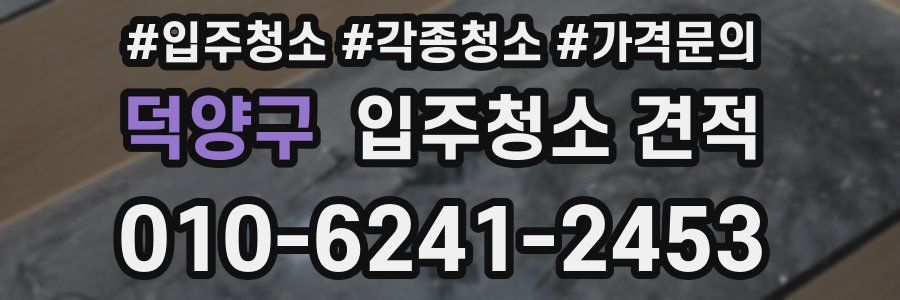 덕양구 입주청소 견적