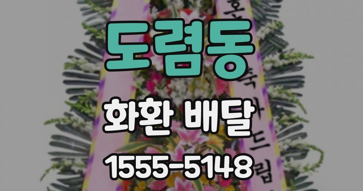 도렴동 화환 배달