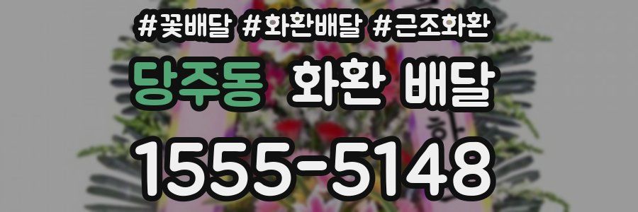당주동 화환 배달