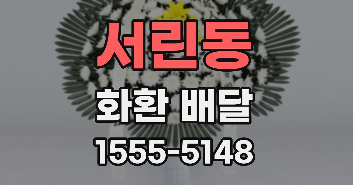 서린동 화환 배달