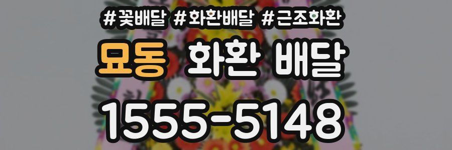 묘동 화환 배달