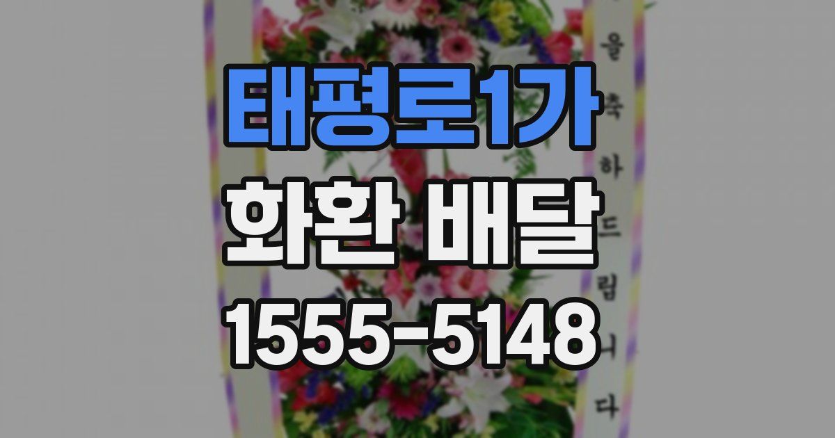 태평로1가 화환 배달