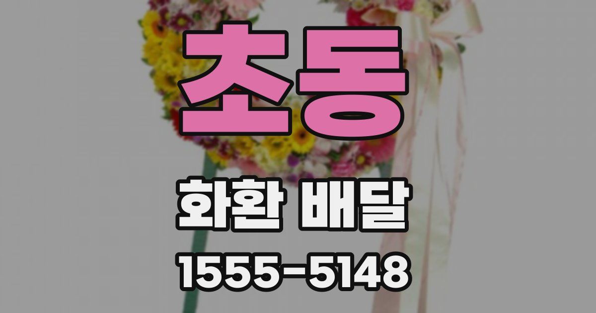 초동 화환 배달