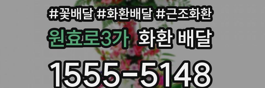 원효로3가 화환 배달