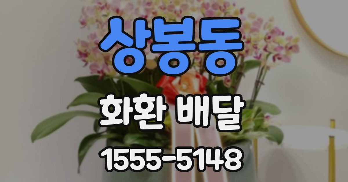 상봉동 화환 배달