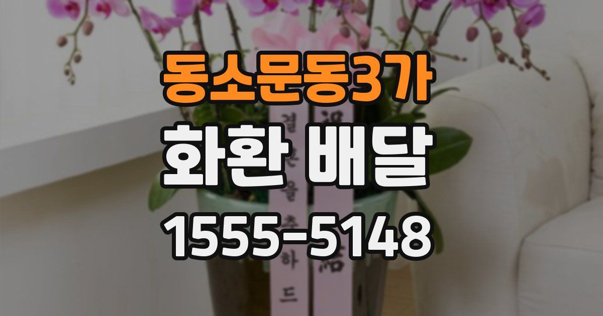 동소문동3가 화환 배달