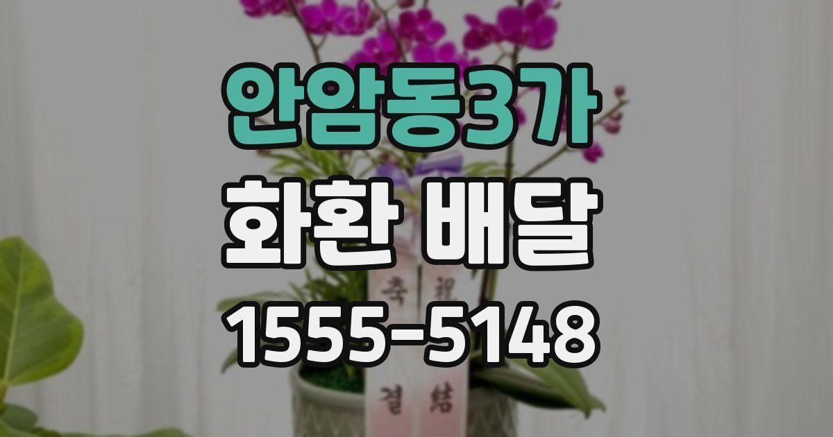 안암동3가 화환 배달
