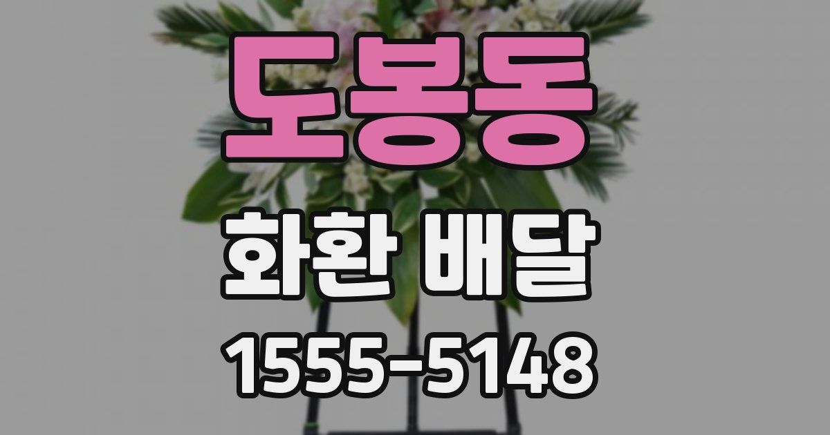 도봉동 화환 배달