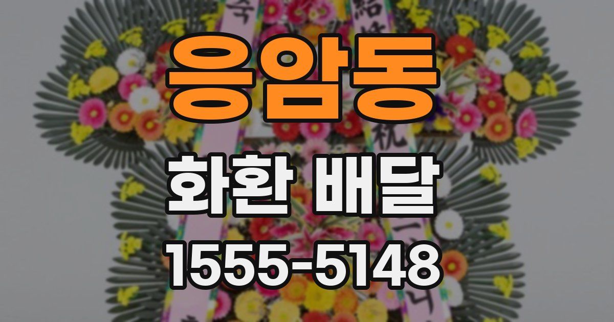 응암동 화환 배달