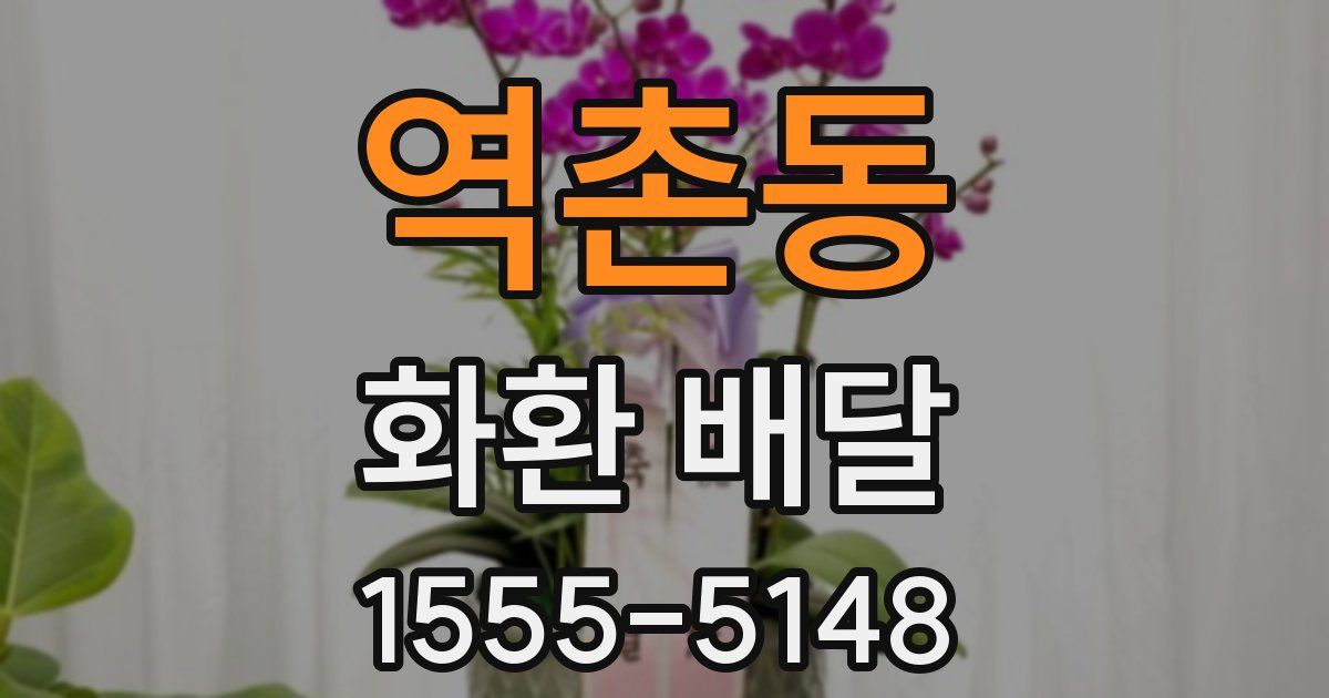 역촌동 화환 배달
