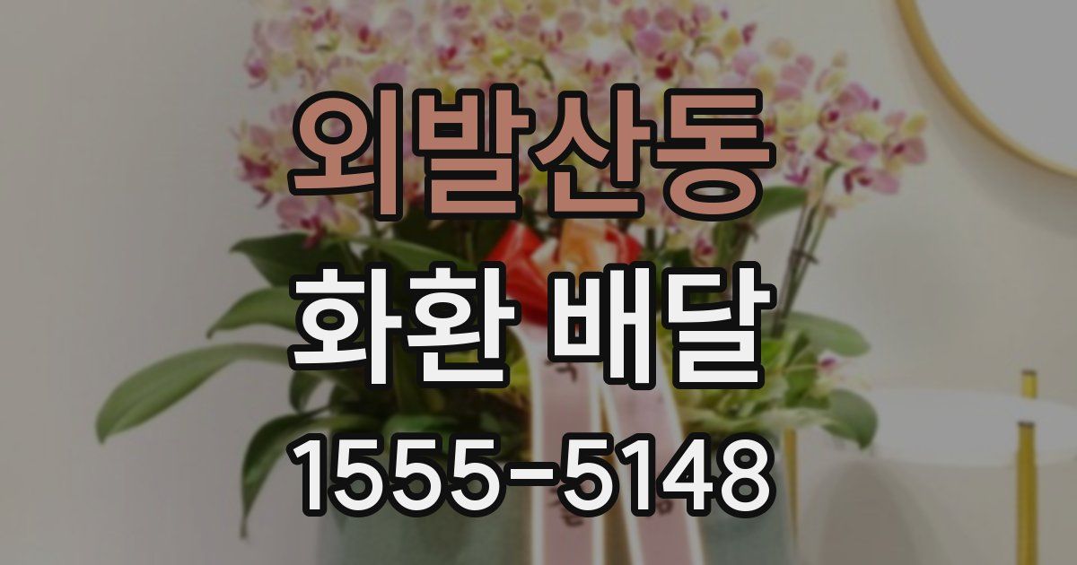 외발산동 화환 배달