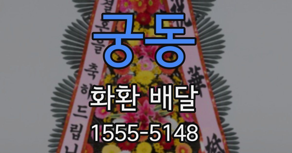 궁동 화환 배달