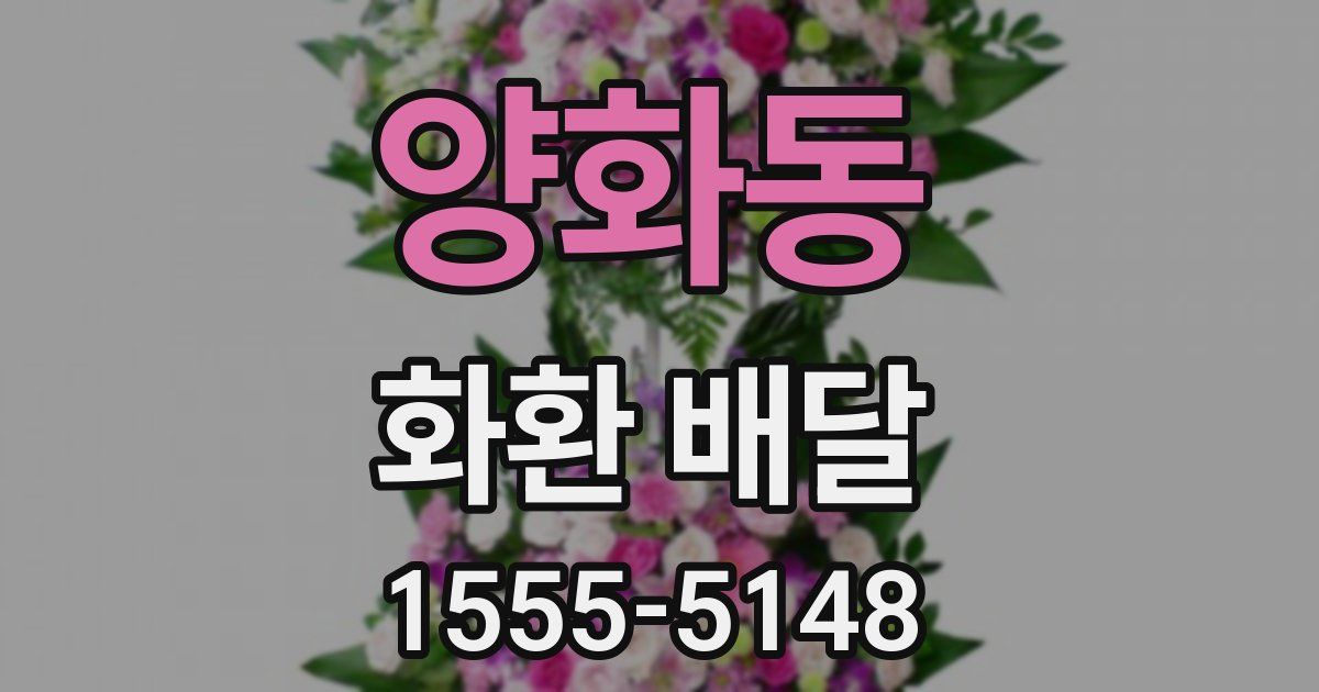 양화동 화환 배달