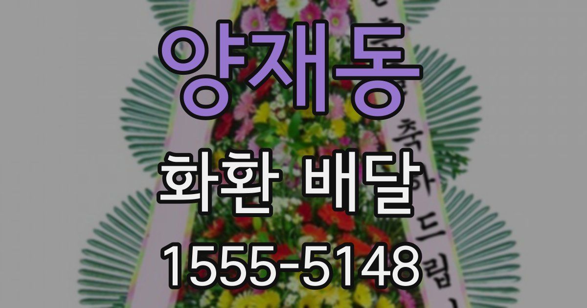 양재동 화환 배달