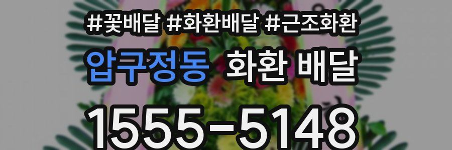 압구정동 화환 배달